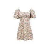 H4G Зеленый Масло Рисование Цветочный Полный С принтом