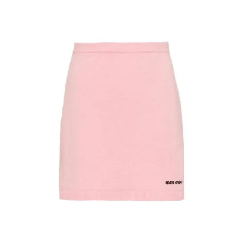 MIU MIU Розовые Женские Повседневные Короткие Юбки