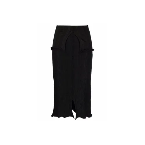 KENZO Черные Женские Повседневные Длинные Юбки