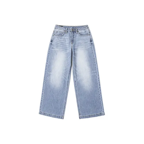Lee совместный бренд SS25 Джинсы Женские Средний Светло-Синий