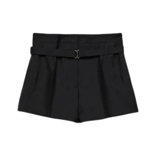 PRADA SS25 Весенне-летняя женская коллекция одежды Повседневные шорты Женские Черные