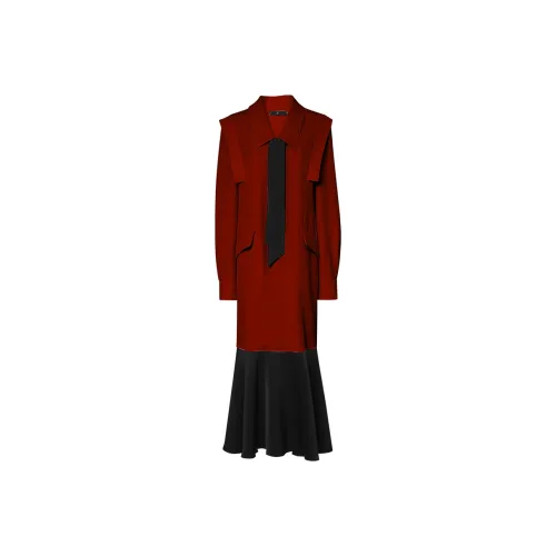 Duffy fashion Red Женские Длинные рукава Платья