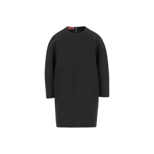 GUCCI Длинное платье с длинными рукавами женское черное
