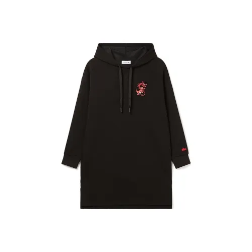 Платье с длинным рукавом от LACOSTE сотрудничество женское черное