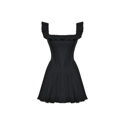 HOUSE OF CB SS23 Jemima Коллекция Короткий рукав Платье Женское Черное