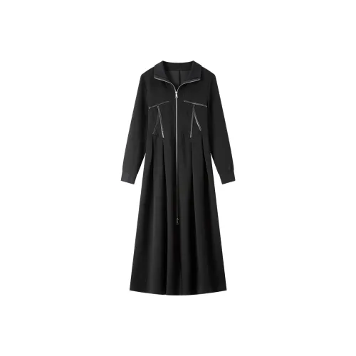 VIMLY Длинное платье с длинными рукавами женское