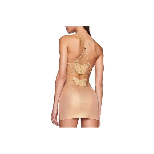 I.AM.GIA Ellery Мини Платье Slip Платье Женское Золото Золотой