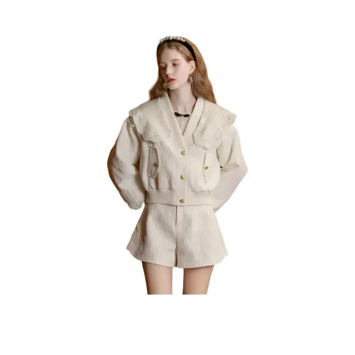 JORYAweekend Повседневные шорты Женские Экрю