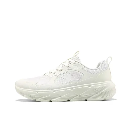 XTEP Амортизация Дышащий И Прочный Дизайн Низкий Топ Повседневные Беговые Кроссовки Женские Бежевые