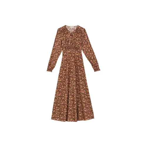 DOEN Mulberry Tree Попурри Женские Длинные Платья с Рукавами