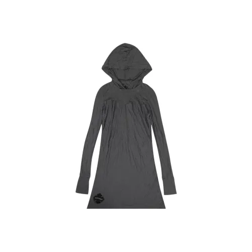 Chrome Hearts Серый Женские Длинные Платья с Рукавами