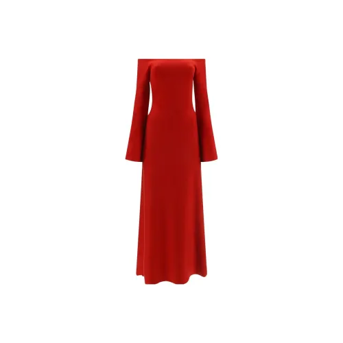 GABRIELA HEARST Red Женские Длинные Платья с Рукавами