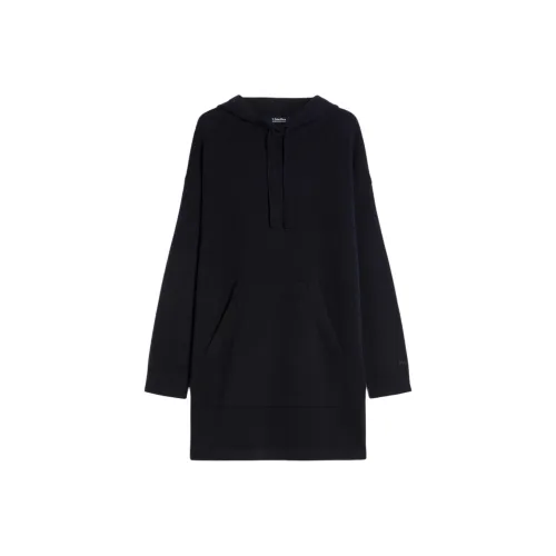 'S MAX MARA Длинное платье с длинными рукавами женское полночный синий