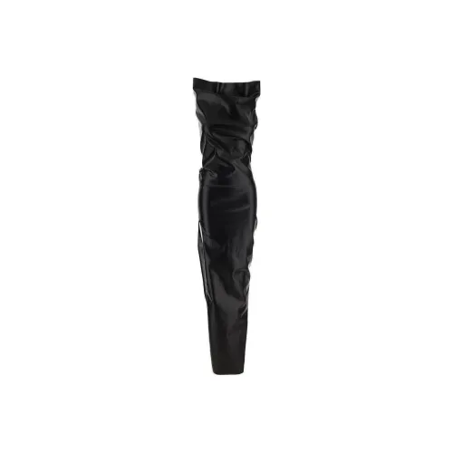 RICK OWENS Черное женское платье без рукавов