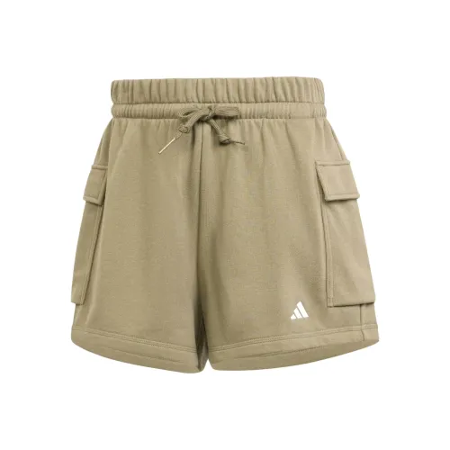 Adidas Повседневные шорты Женские Оливково-зеленый