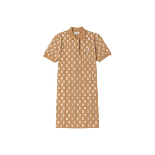 MLB Короткий рукав Платье Женское Хаки