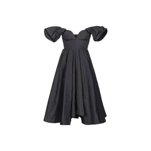 PINKO Черное Женское Короткое Платье с Рукавами