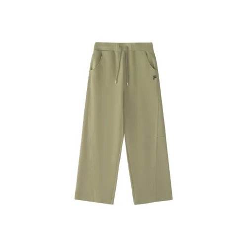 FILA FUSION Вязаные тренировочные брюки женские цвет темно-умбра хаки