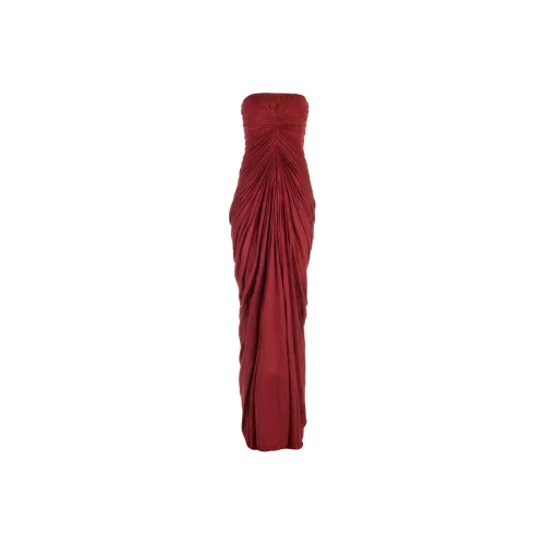 RICK OWENS Red Женские Платья без рукавов