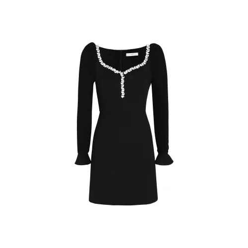 AUI Black Женские Длинные Рукава Платья