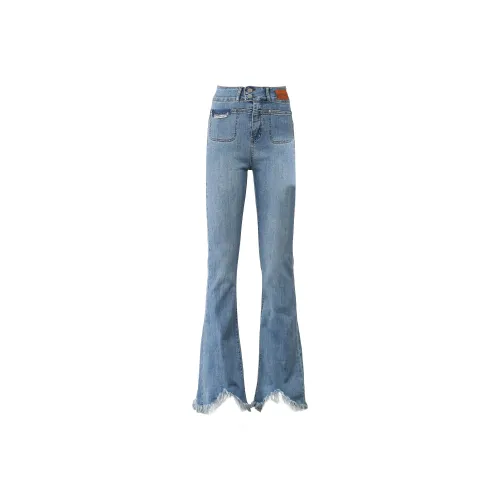 Silly Джинсы Женские Ностальгический Синий