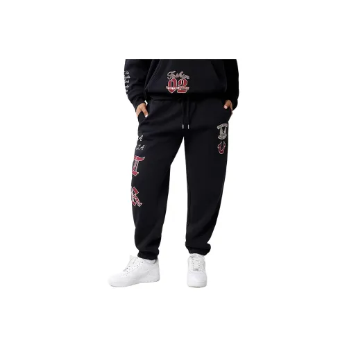 TRUE RELIGION Вязаные Спортивные Штаны Женские Черные