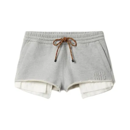 MIU MIU Повседневные шорты женские серые