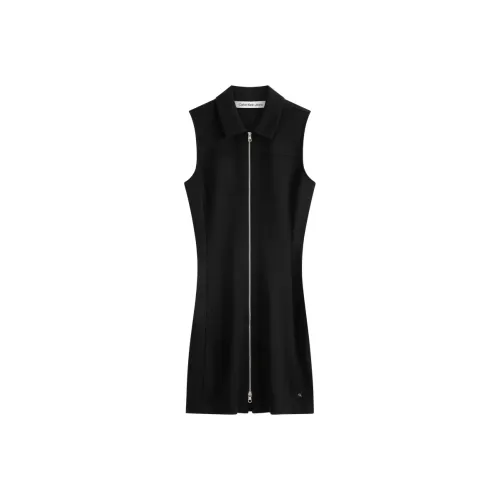 Calvin Klein BEH Космический черный Женские Платья без рукавов