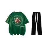 Комплект одежды (Футболка Jasper + Черные Повседневные Штаны)