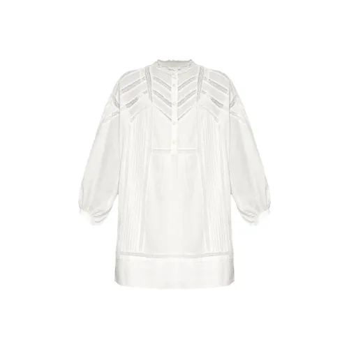 ISABEL MARANT ETOILE Белое Женское Длинное Платье с Рукавами