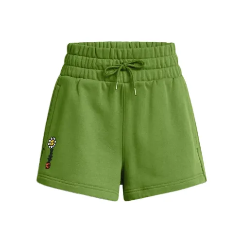 Under Armour ICON Оливково-зеленые Женские Повседневные шорты