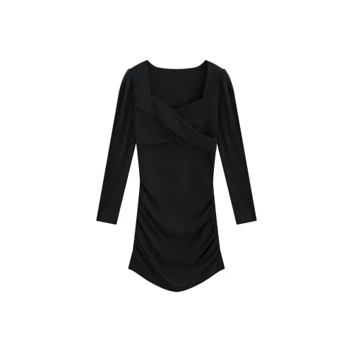 SNZX Длинное платье с длинным рукавом женское