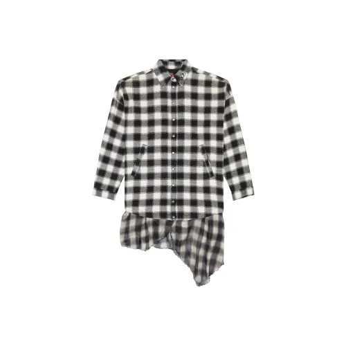 DIESEL Длинное платье с длинными рукавами женское черное