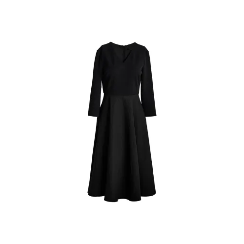 ROEYSHOUSE Длинное платье с длинными рукавами женское черное