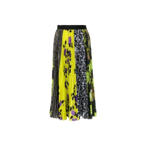 MSGM Желтая Женская Повседневная Длинная Юбка