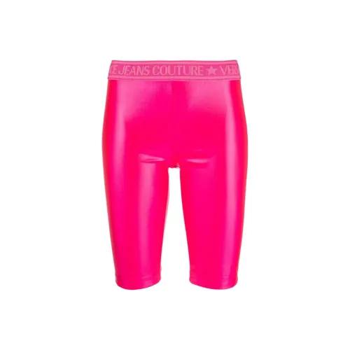 VERSACE JEANS COUTURE Повседневные шорты женские фуксия