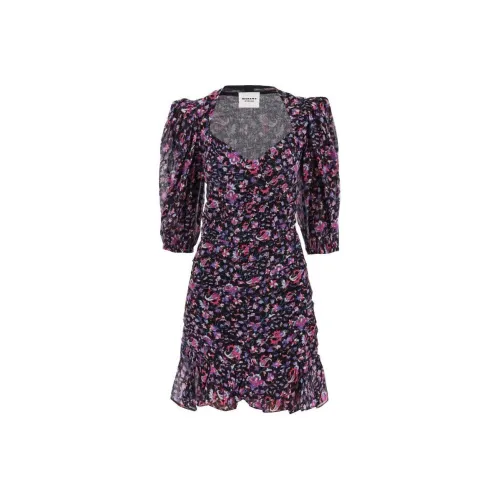 ISABEL MARANT Многоцветные Женские Короткие Платья с Рукавами