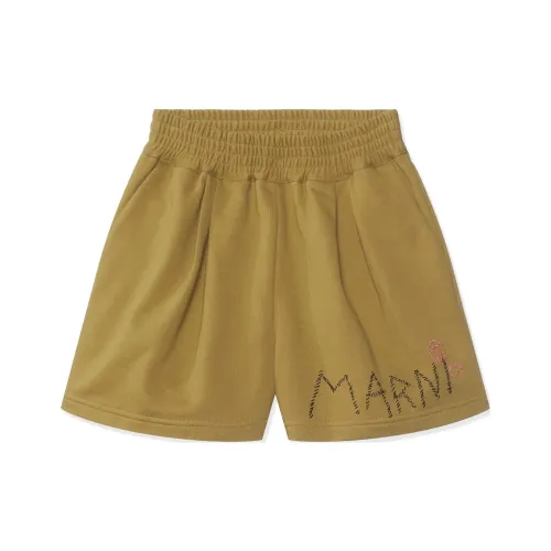 MARNI SS24 Повседневные шорты Женские Индийский Желтый