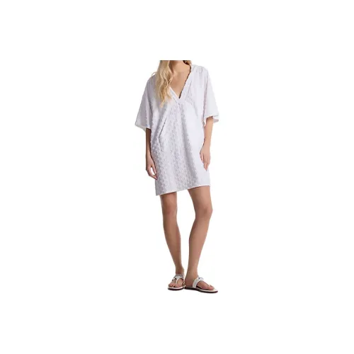 MICHAEL KORS Короткий рукав Платье Женское Белое