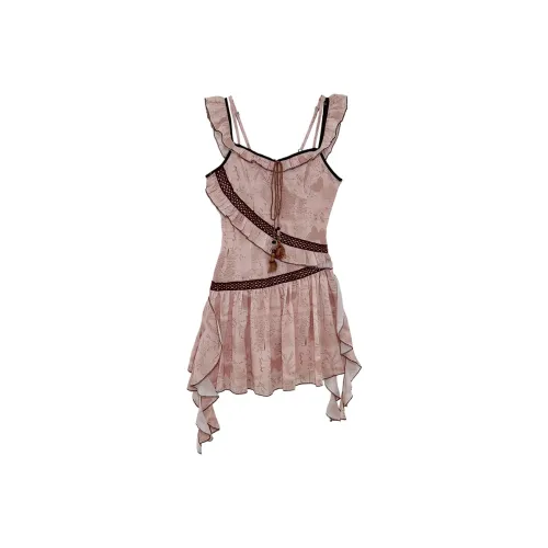 Icicofficial Slip Платье Женское Пыльно-розовый