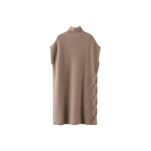 MAIGRE SIMHAT Без рукавов Платье Женское CAMEL