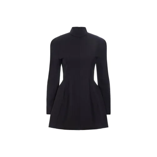 RACHEL GILBERT FW24 Длинное платье с длинными рукавами женское черное