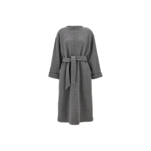 MM6 MAISON MARGIELA Длинное платье с длинными рукавами женское серое