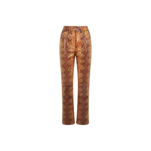 BLAZE Milano SS24 Кожаные брюки Женские Коричневый