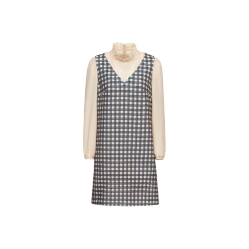 VGRASS STUDIO Длинное платье с длинными рукавами женское пыльно-розовый