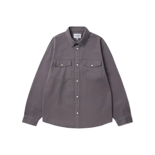 Carhartt WIP Фиолетовые Мужские Рубашки