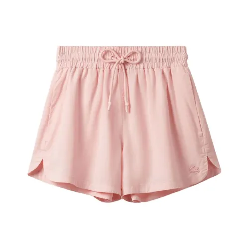Шорты для повседневной носки сотрудничество LACOSTE женские розовые