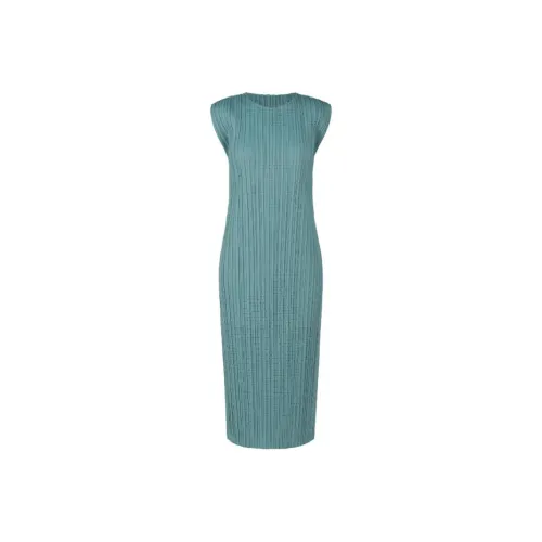 PLEATS PLEASE ISSEY MIYAKE SS24 Без рукавов Платье Женское Турецкий Зеленый