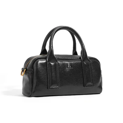 Roberta Di Camerino Сумка через плечо из коровьей кожи женская черная молочно-белая