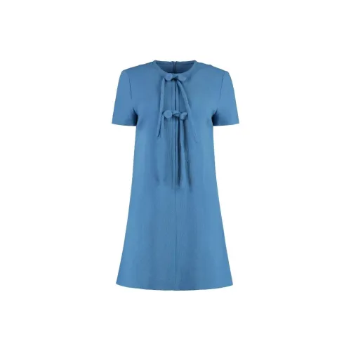 ETRO Blue Женские Короткие Платья с Рукавами